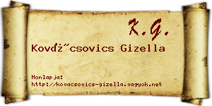 Kovácsovics Gizella névjegykártya